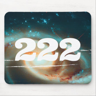 222 Universe Angel Number Galaxy Manifestation Mousepad