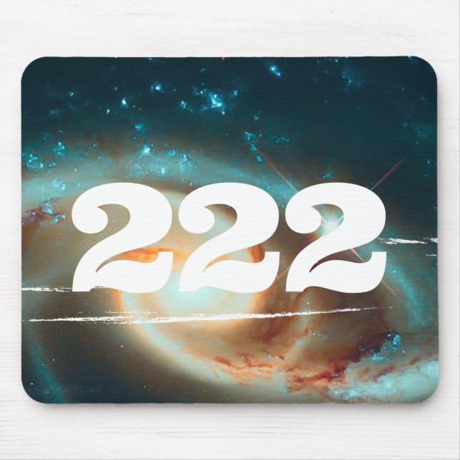 222 Universe Angel Number Galaxy Manifestation Mousepad (Vorne)