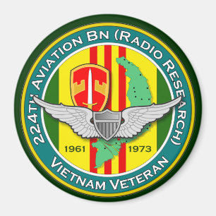 224th AvnBn Eisenbahn 3 - ASA Vietnam Magnet