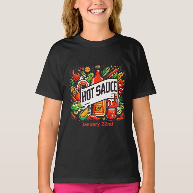 22.01. - Hot Sauce Day T-Shirt (Vorderseite)