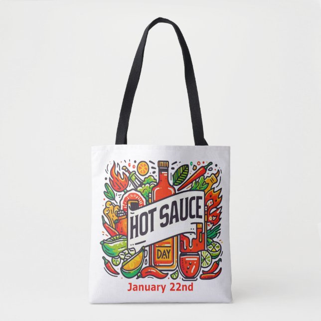 22.01. - Hot Sauce Day Tasche (Vorderseite)
