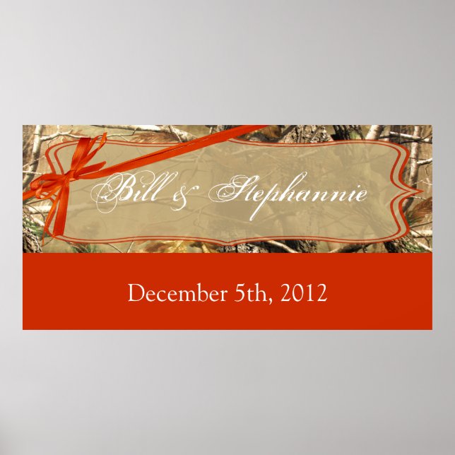 22,5"x7,5" Personalisierte Bannerjäger Camoflouge Poster (Vorne)