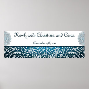 22.5"x7.5" Personalisiertes Banner Deep marokkanis Poster