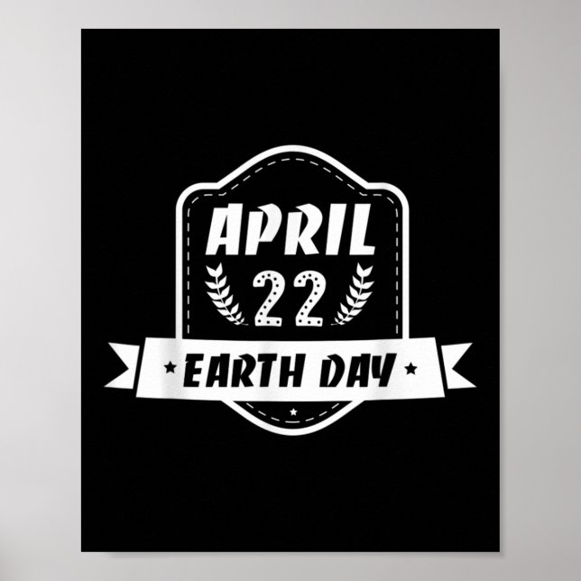 22. April Klimaschutz G Poster (Vorne)