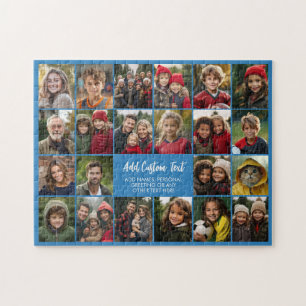 22 Foto-Collage Moderne Gitter mit 2 Textfeldern