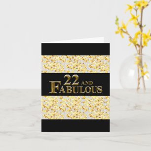 22. Geburtstag  Karte