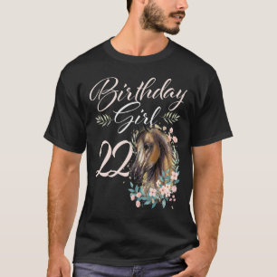 22. Geburtstag Mädchen Pferd 22 Jahre alt Bday T-Shirt