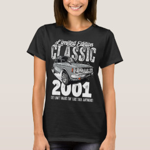 22. Geburtstag Vintag Classic Car 2001 B Tag 22 ye T-Shirt