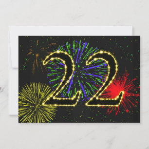 22. Geburtstagsparty Einladung