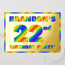 22. Geburtstagsparty — Spaß, Regenbogenspektrum "2