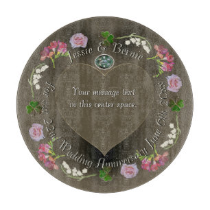 22. Hochzeitstag Schneidebrett