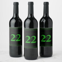 22. Hochzeitstag Sonderweinetikett