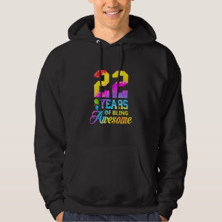 22 Jahre Phantastische Gefärbte Krawatte 22. Gebur Hoodie