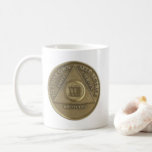 22-jähriges Jubiläum der nüchternen Medallion Kaffeetasse