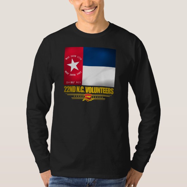 22. North Carolina Volunteer Infantry T-Shirt (Vorderseite)