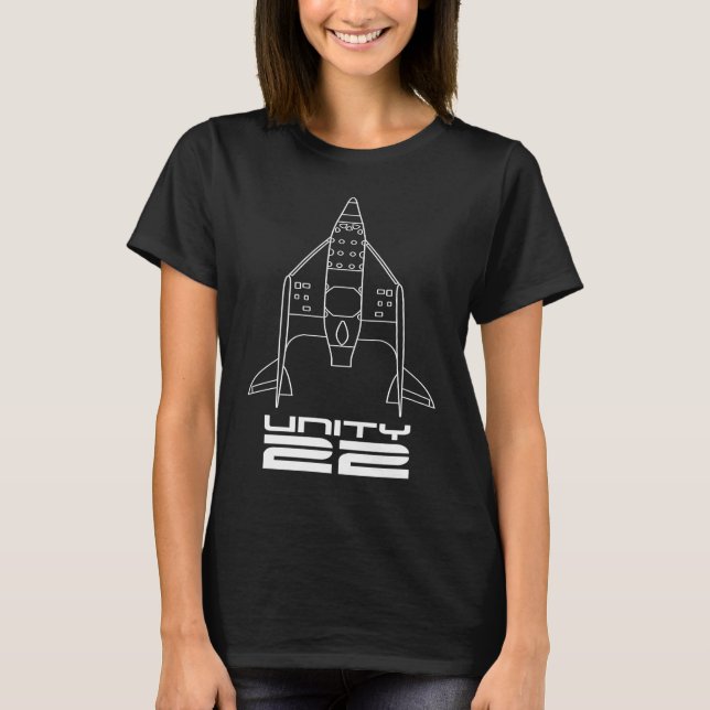 22 Raumschiff 2 Galactic Space Rocket Launc T-Shirt (Vorderseite)