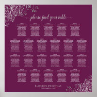 22 Tabelle Silver Cassis Seating Chart