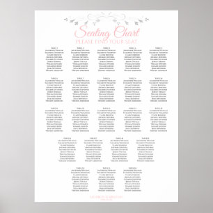 22 Tableau Élégant Mariage rose et gris