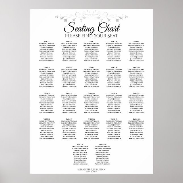 22 Tableau Simple Mariage blanc (Devant)