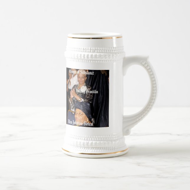 22 Unze-Tasse von Ellen Sirleaf Bierglas (Rechts)