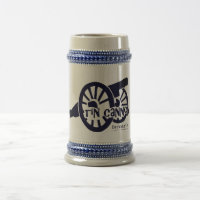 22 Unze-Zinn-Kanonen-Bier Stein