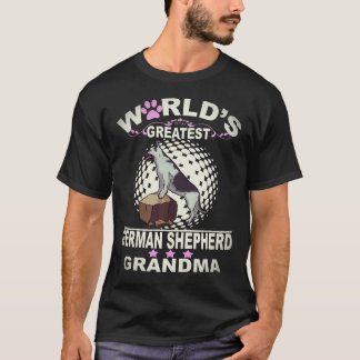 22 Weltbeste Deutsche Schäferhund-Oma Deutsche T-Shirt
