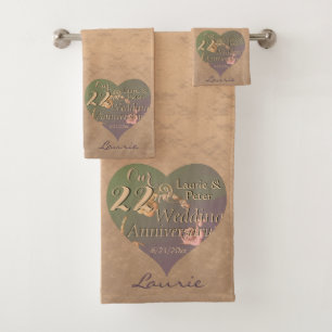 22e anniversaire Mariage Rose de cuivre CoeursServ