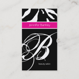 232 Carte de visite animalier Zebra Beauty Salon r