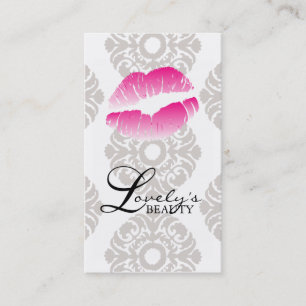 232 Cartes de visite de beauté lèvres maquillage
