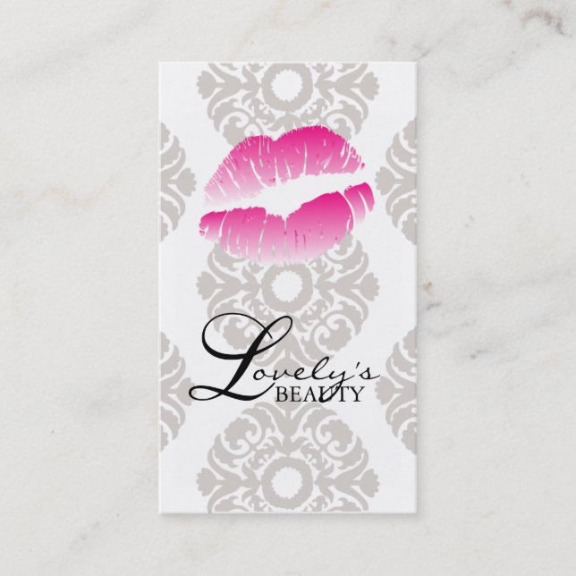 232 Cartes de visite de beauté lèvres maquillage r (Devant)