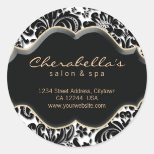 232 Salon Wellness-Center Sticker Bronze gold Dama