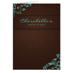 232 Wellness-Center-Salon-Broschüre blaues Brown