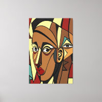23_012, African Cubism Art