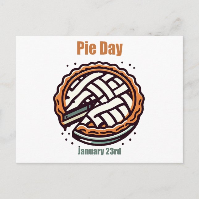 23.01. - Pie Day Postkarte (Vorderseite)