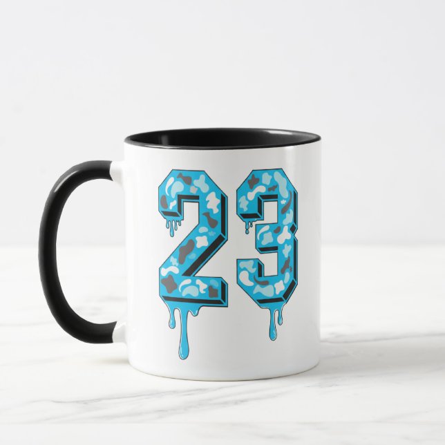 23 bruh Camo Gamma Blue Matching , gamma blue, bas Tasse (Links)
