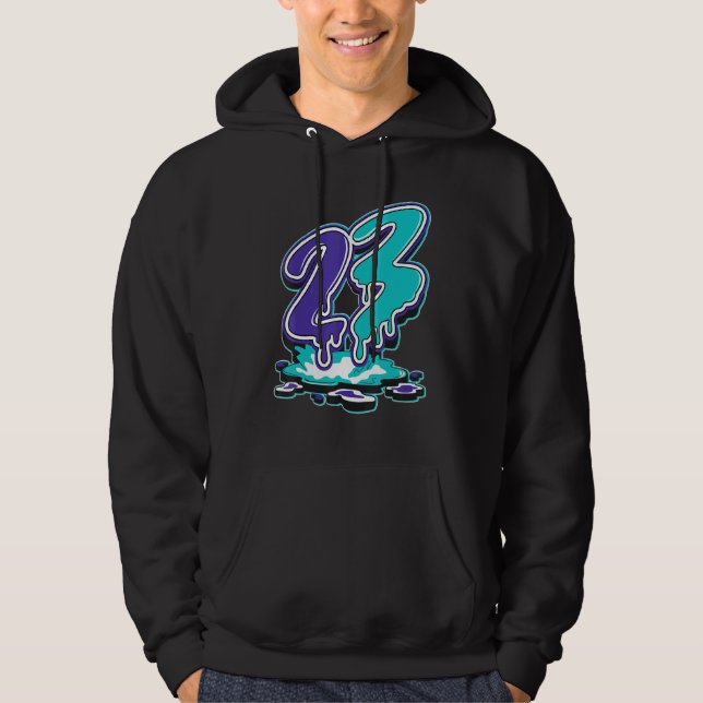 23 Drip Black Grape 1s Matching Hoodie (Vorderseite)