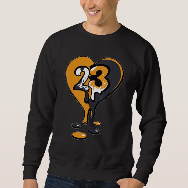 23 Drip Heart OG Pollen 1s Matching Sweatshirt (Vorderseite)