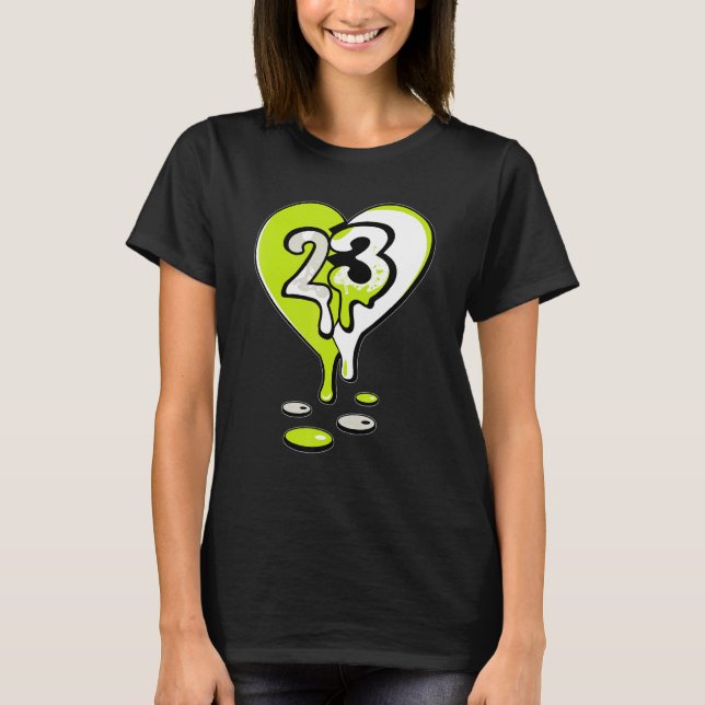 23 Drip Heart Visionaire Volt 1s  Unisex Matching T-Shirt (Vorderseite)