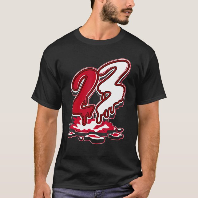 23 Drip Next Nature White Gym Red Matching T-Shirt (Vorderseite)