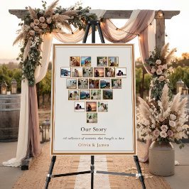 23 Foto Hochzeitscollage Schaumstoffplakat