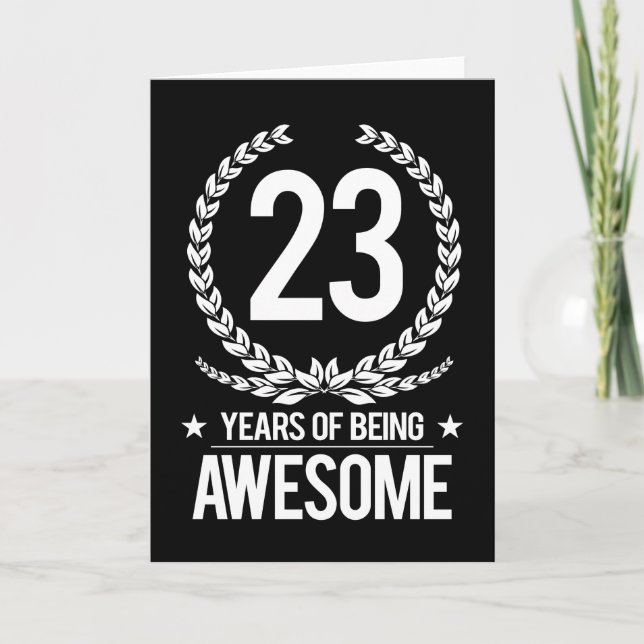 23. Geburtstag (23 Jahre Phantastisch) Karte (Vorderseite)