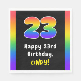 23. Geburtstag: Rainbow Spectrum # 23, Individuell Serviette