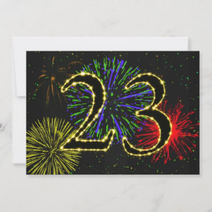 23. Geburtstagsparty Einladung