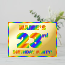 23. Geburtstagsparty — Spaß, Regenbogenspektrum "2