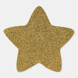 23 Gold Glitzer Print Glitzern Star Stern-Aufkleber
