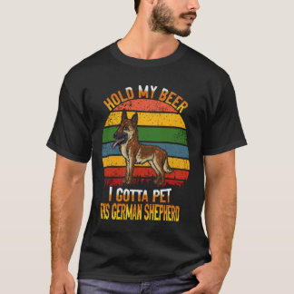 23 Halt mein Bier, ich muss diesen Deutschen Schäf T-Shirt