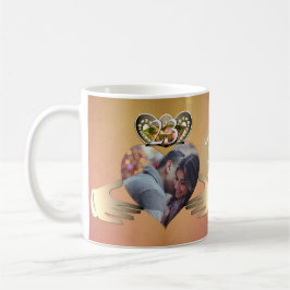 23. Hochzeitstag Foto Claddaugh Topaz Kaffeetasse