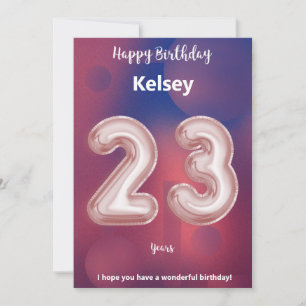 23 Jahre alte Happy Birthday Card