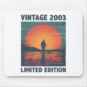 23 Jahre altes Geschenk 2003 Angeln Fischer Fisch Mousepad