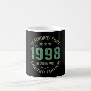 23-jähriger Tag 1998 Legende seit 23. Geburtstag Kaffeetasse